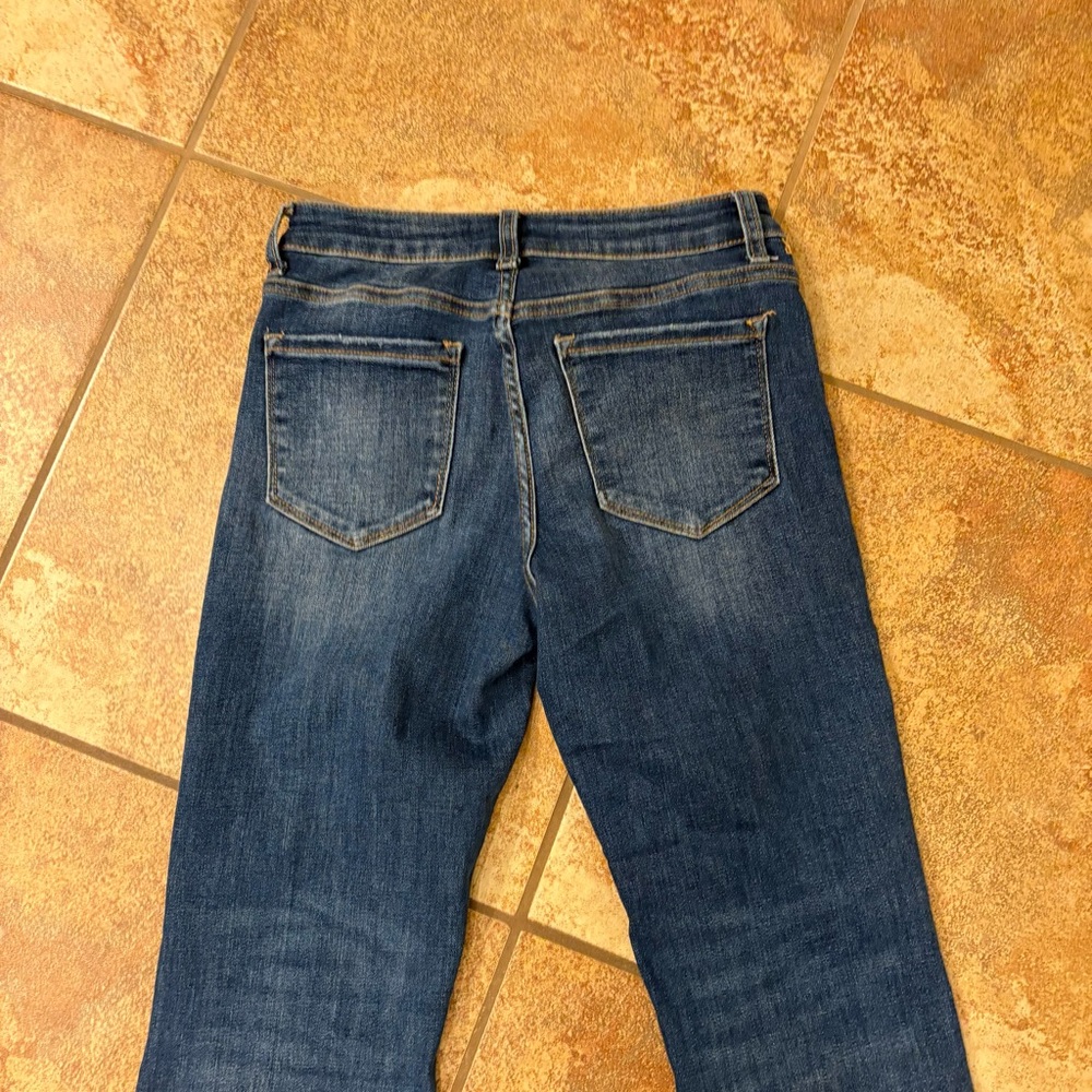 Stylish Boot Cut Women's Jeans in Deep Blue - Picture 7 of 7